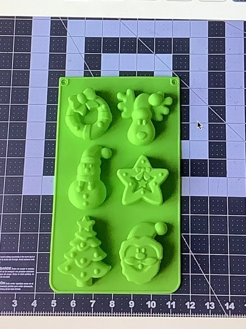 Christmas Silicone Mold Cake Decoration Fondant  3D Food Grade Tools, 2 pcs.